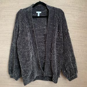 Leith Velour Cardigan